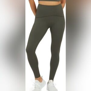 Spanx booty boost size large, olive green EUC